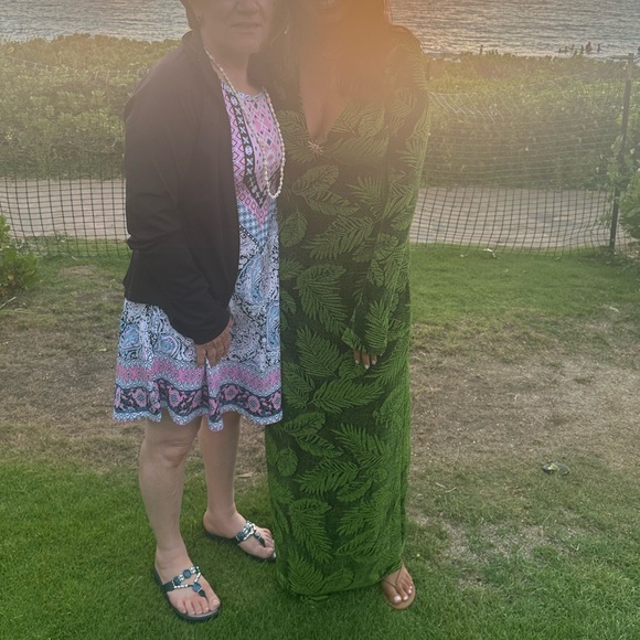 Show Me Your MuMu Lopez Green Leaf Maxi Dress - Picture 2 of 3